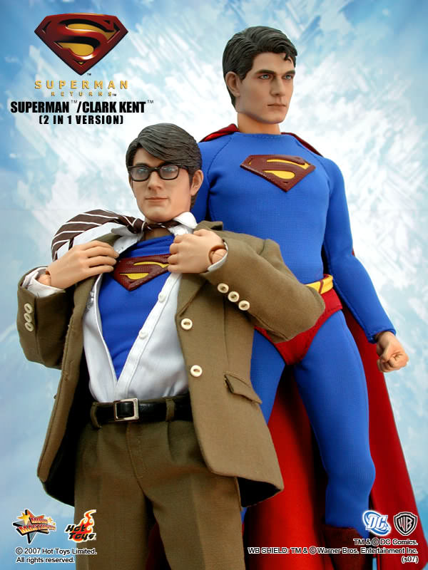 Superman / Clark Kent Hot Toys sixth scale figure