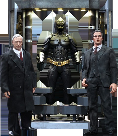 Batman Armory with Bruce Wayne and Alfred Hot Toys sixth scale figure