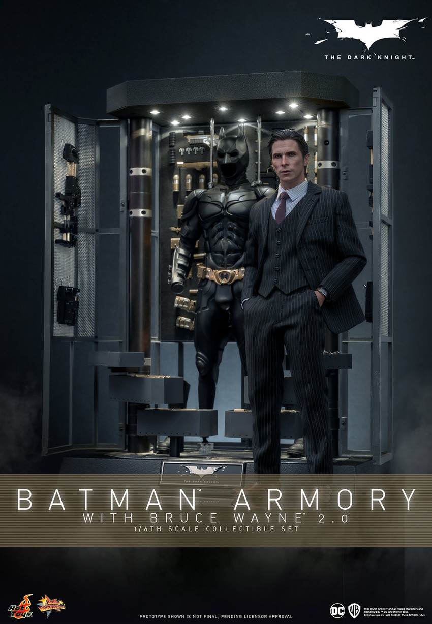 Batman Armory with Bruce Wayne (2.0) Hot Toys sixth scale figure