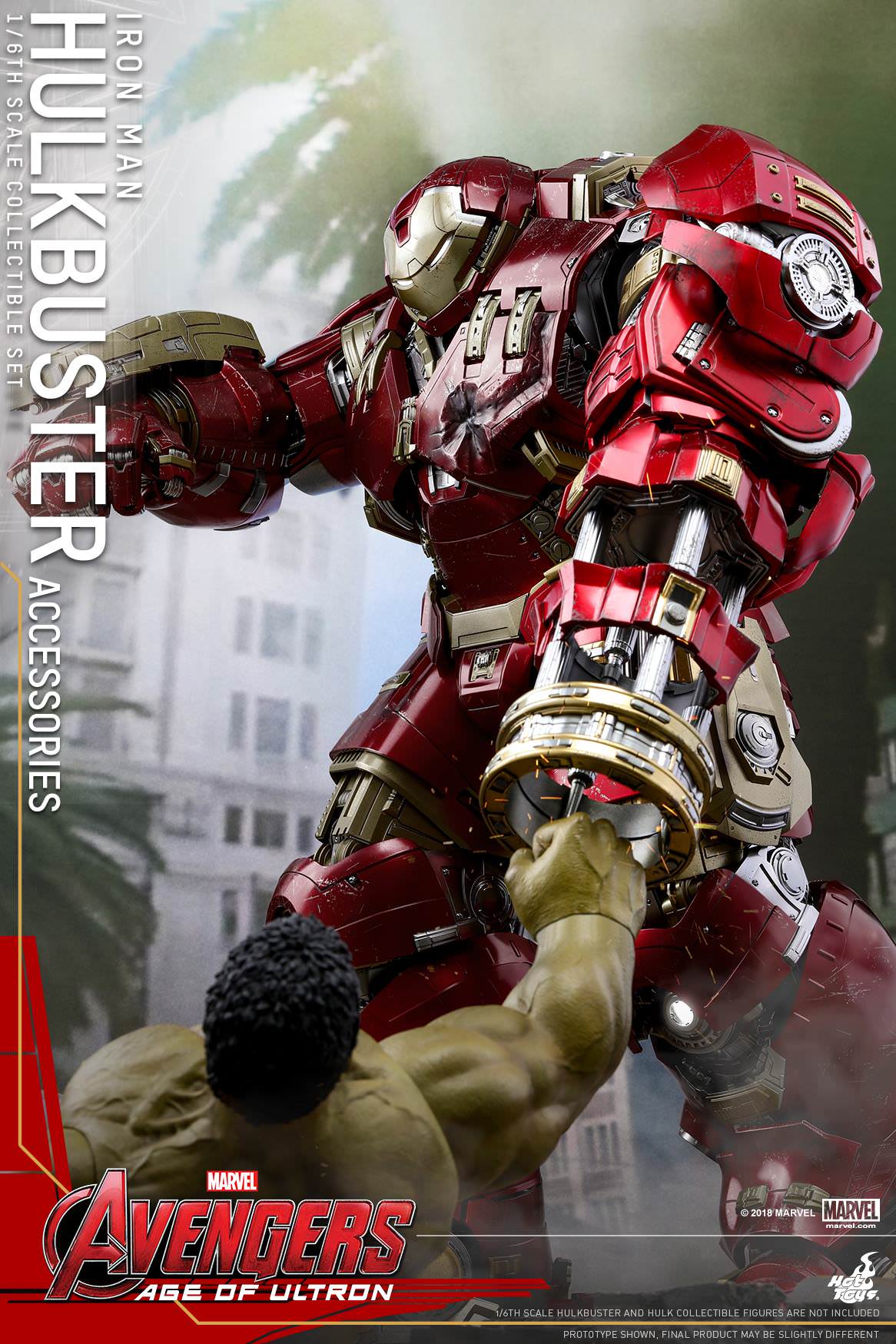 Hulkbuster Accessories Hot Toys sixth scale figure