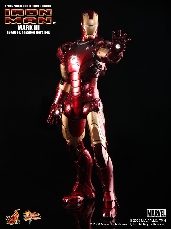 Iron Man Mark III Battle Damaged Hot Toys sixth scale figure