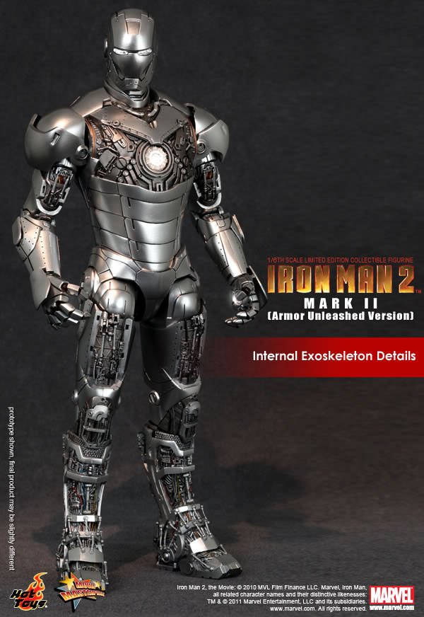 Iron Man Mark II Armor Unleashed Hot Toys sixth scale figure