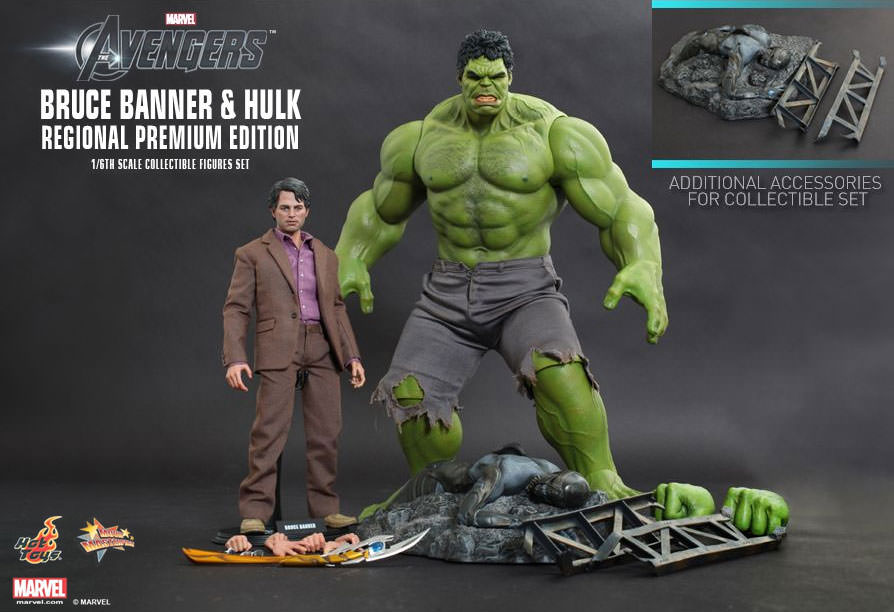 Bruce Banner & Hulk Hot Toys sixth scale figure
