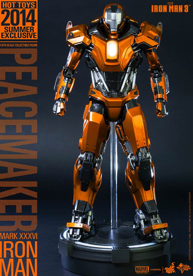 Iron Man Mark XXXVI Peacemaker Hot Toys sixth scale figure