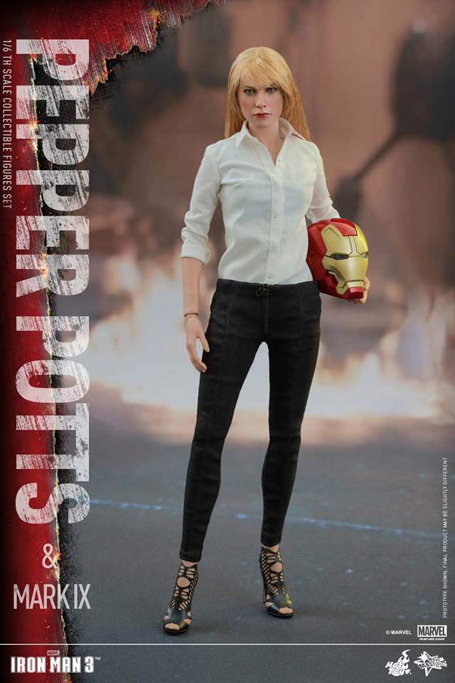 Pepper Potts & Mk IX Hot Toys sixth scale figure