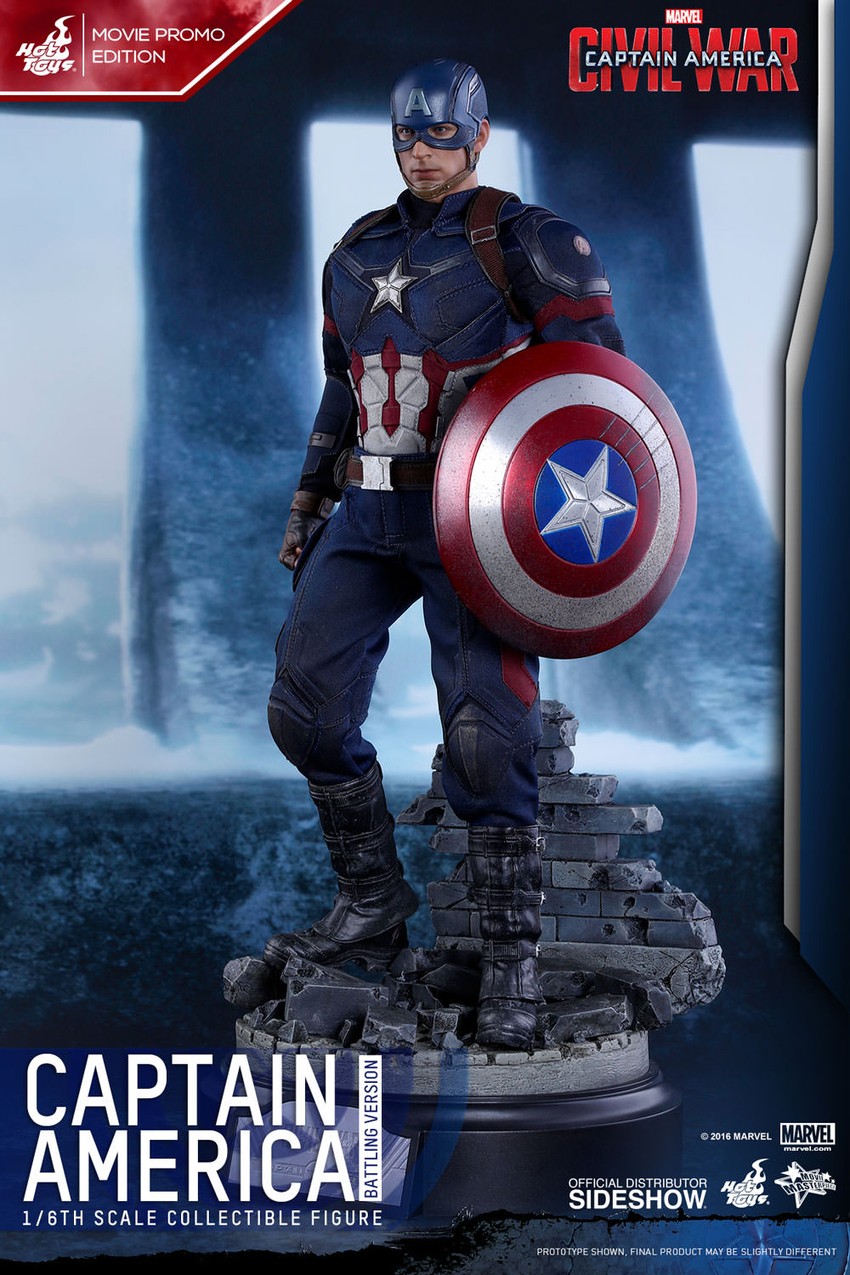 Captain America Battling Version Hot Toys sixth scale figure