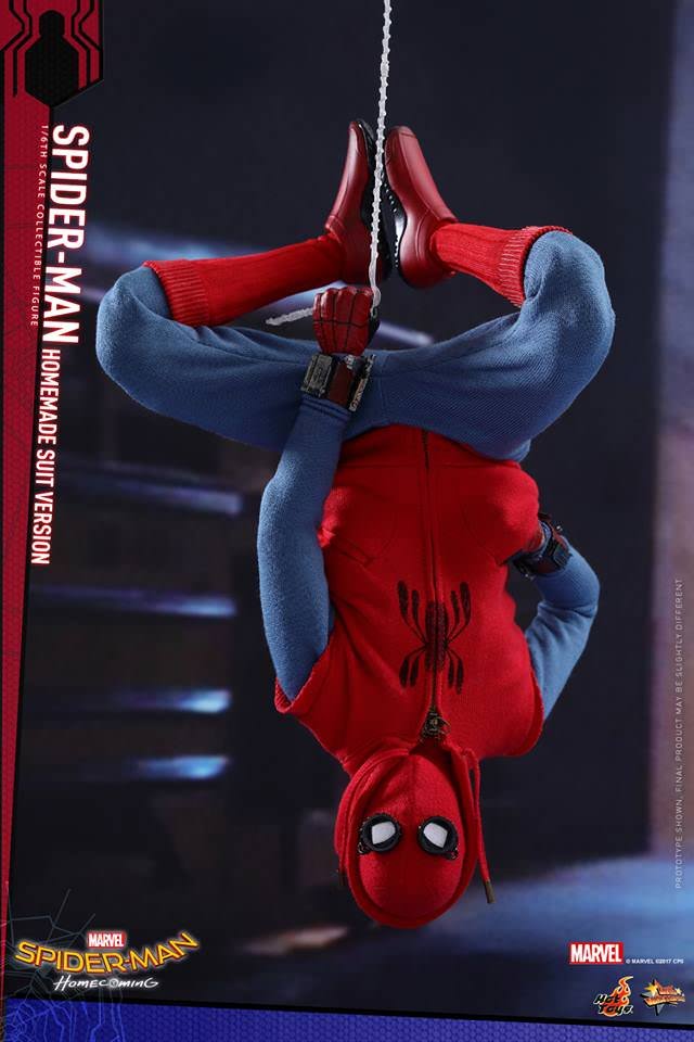 Spider-Man Homemade Suit Hot Toys sixth scale figure