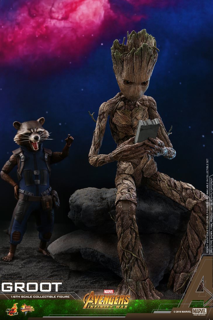 Groot & Rocket Hot Toys sixth scale figure