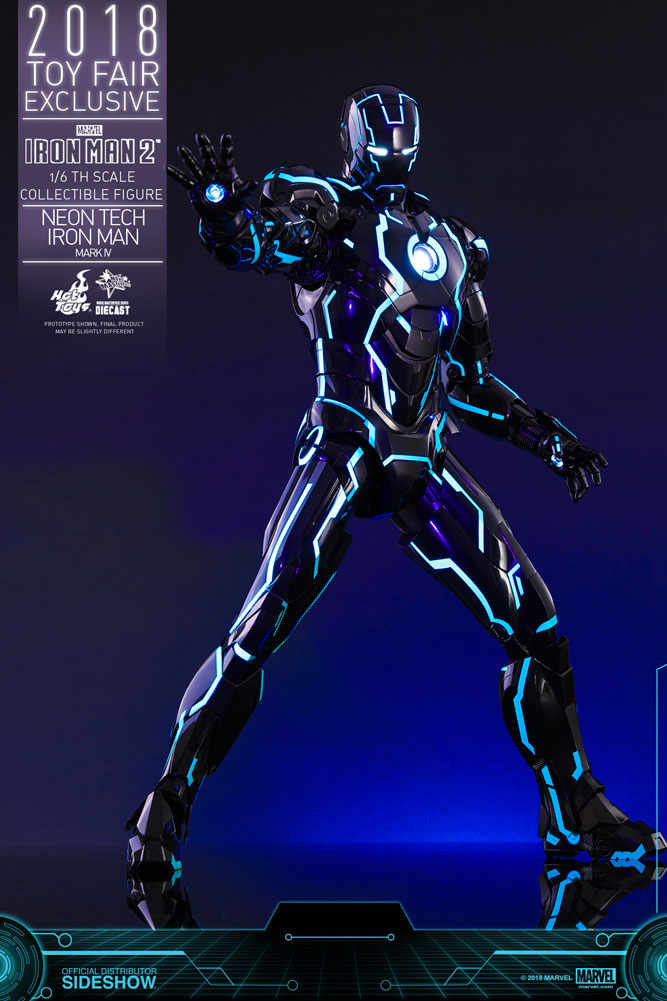 Iron Man Mark IV Neon Tech Hot Toys sixth scale figure