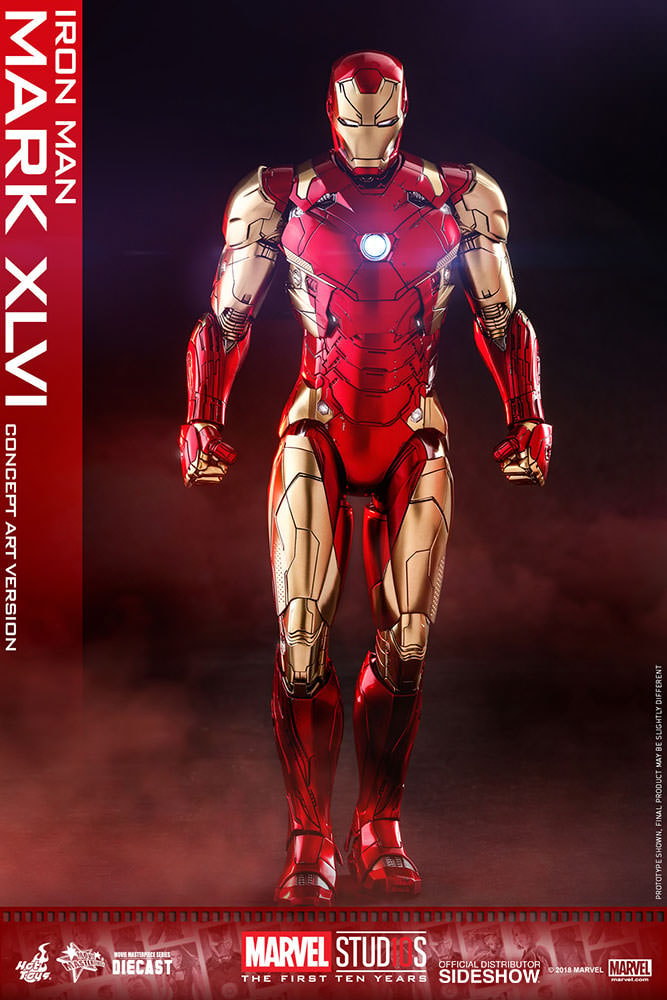 Iron Man Mark XLVI Concept Art Hot Toys sixth scale figure