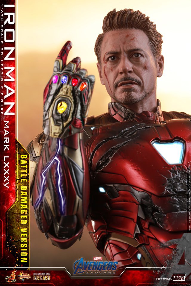 Iron Man Mark LXXXV (Battle Damaged Version) Special Edition Hot Toys sixth scale figure