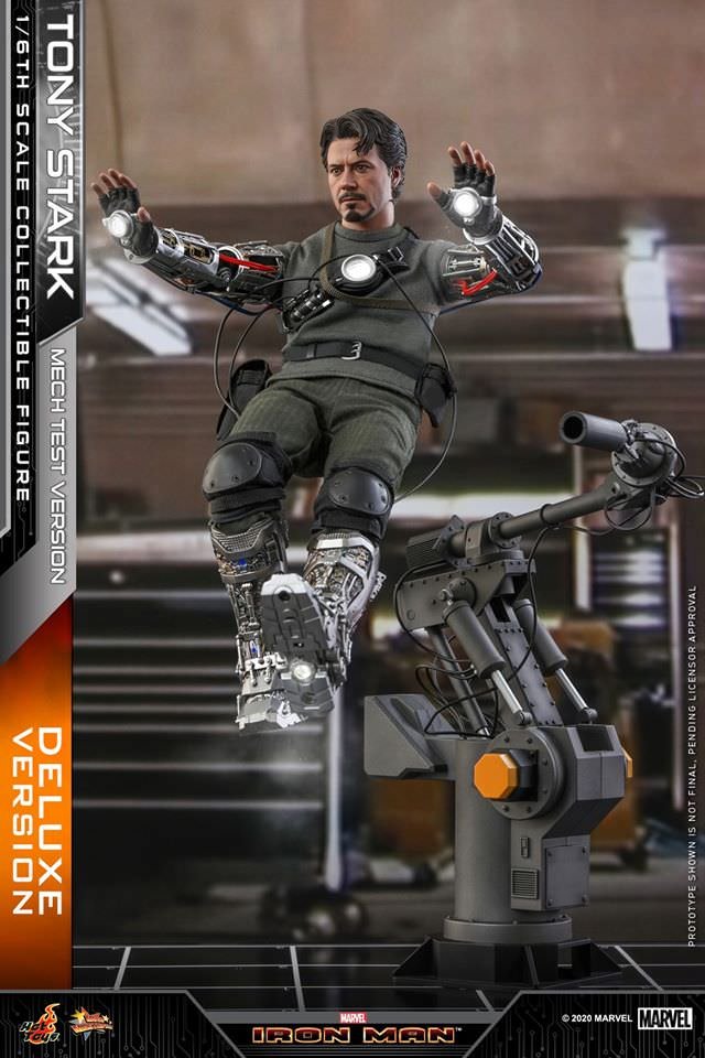 Tony Stark (Mech Test Deluxe Version - Special Edition) Hot Toys sixth scale figure