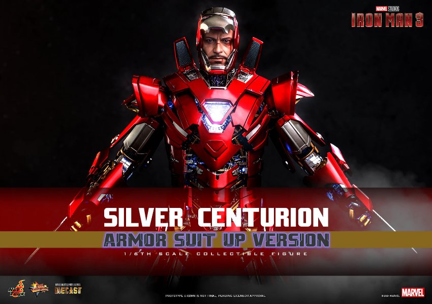 Silver Centurion Armor Suit Up Hot Toys sixth scale figure