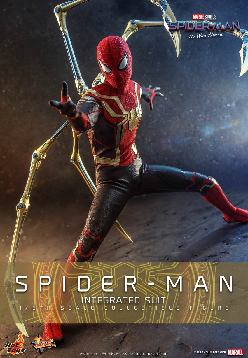 Spider-Man (Integrated Suit) Deluxe Version Hot Toys sixth scale figure