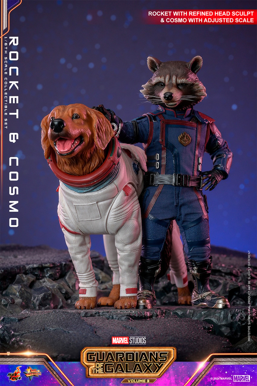 Rocket and Cosmo Hot Toys sixth scale figure
