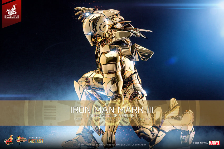 Iron Man Mark III (Golden Color Version) Hot Toys sixth scale figure