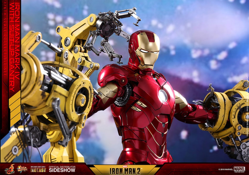 Iron Man Mark IV w/Gantry Hot Toys sixth scale figure