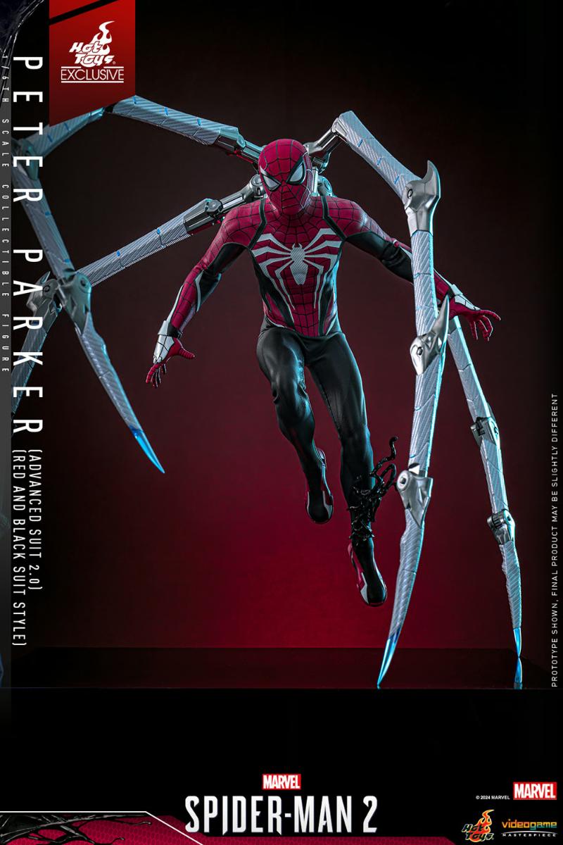 Peter Parker (Advanced Suit 2.0) (Red and Black Suit Style) Hot Toys sixth scale figure