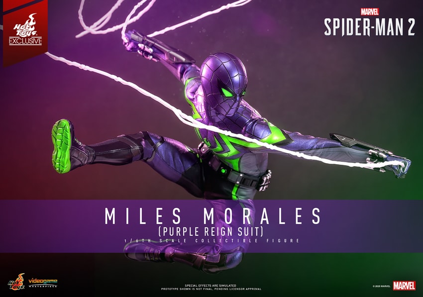 Miles Morales (Purple Reign Suit) Hot Toys sixth scale figure