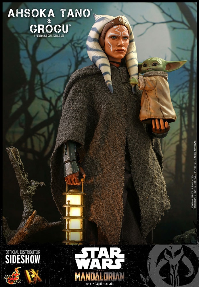 Ahsoka Tano and Grogu Hot Toys sixth scale figure