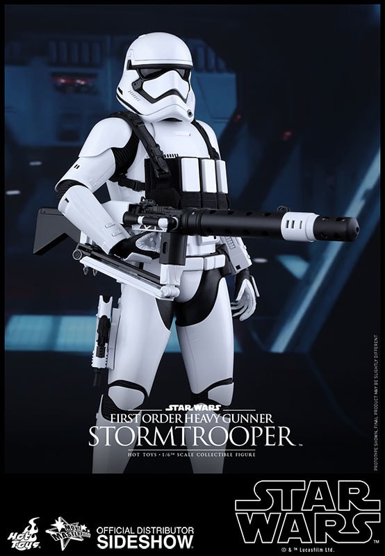 First Order Stormtrooper Heavy Gunner Hot Toys sixth scale figure