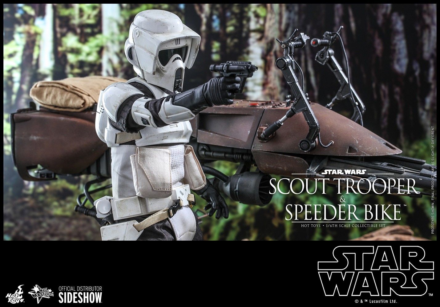 Scout Trooper & Speeder Bike Hot Toys sixth scale figure