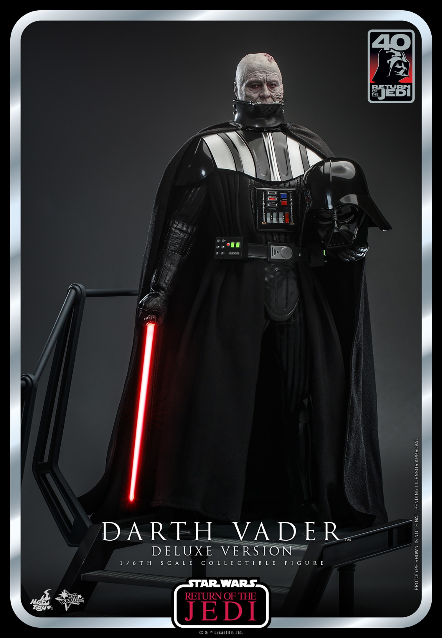 Darth Vader (40th Anniversary Deluxe) Hot Toys sixth scale figure