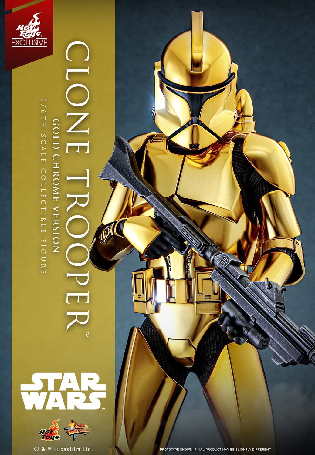 Clone Trooper (Gold Chrome Version) Hot Toys sixth scale figure