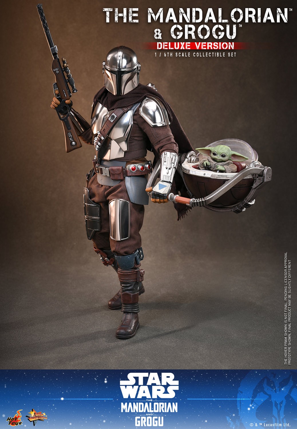 The Mandalorian and Grogu (Deluxe) Hot Toys sixth scale figure