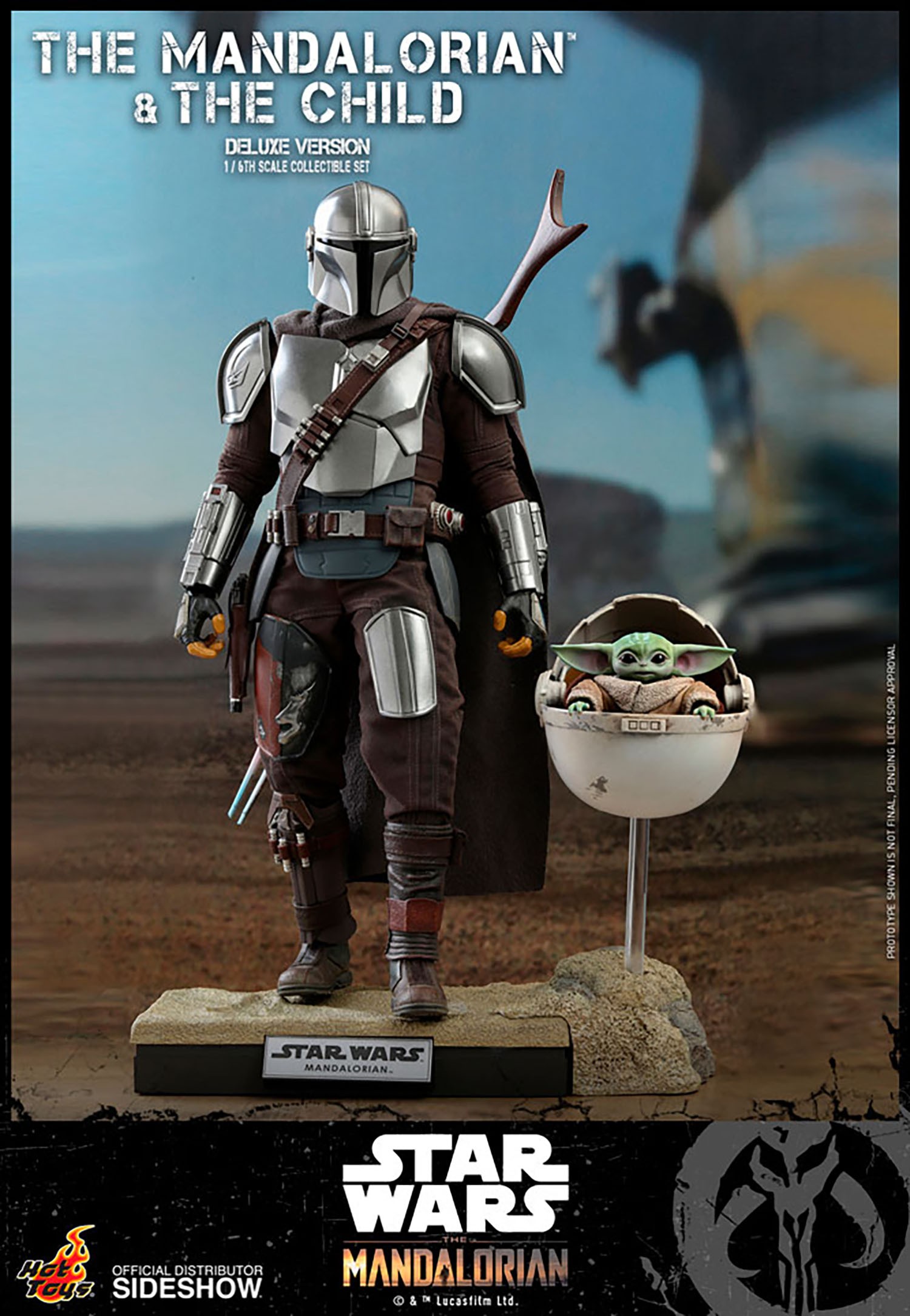 The Mandalorian & Child (Beskar Deluxe) Hot Toys sixth scale figure