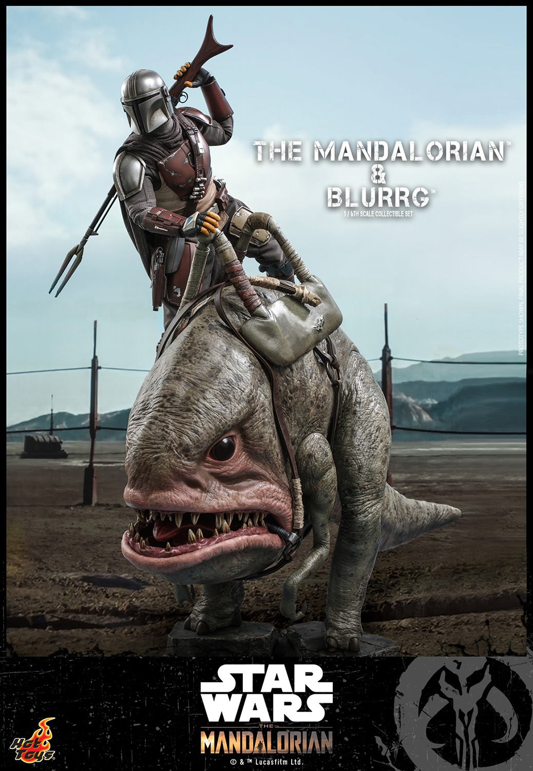 The Mandalorian & Blurrg Hot Toys sixth scale figure