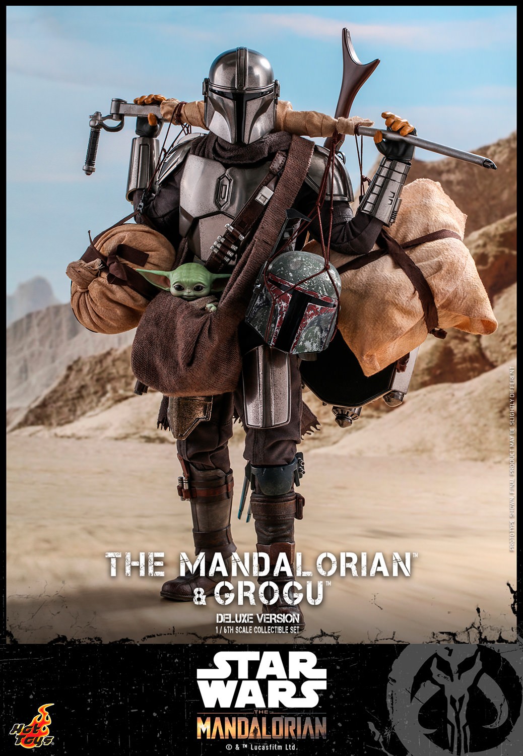 The Mandalorian & Grogu (Deluxe) Hot Toys sixth scale figure