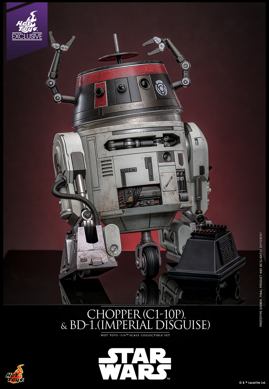 Chopper & BD-1 (Imperial Disguise) Hot Toys sixth scale figure